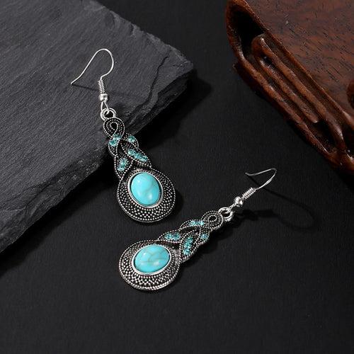 STYLISH TURQUOISE STONE DANGLE