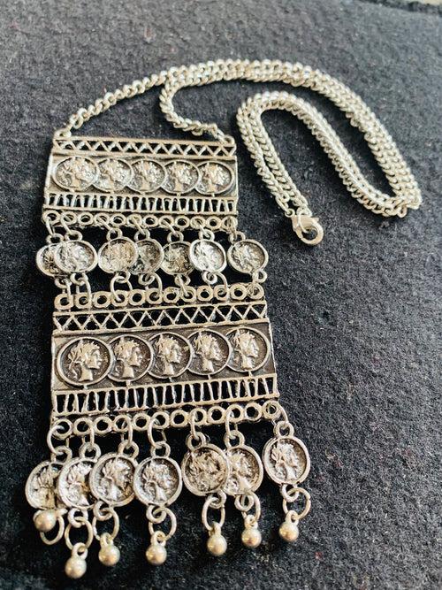 AFGHANI WHITE METAL MISC. NECKALCE