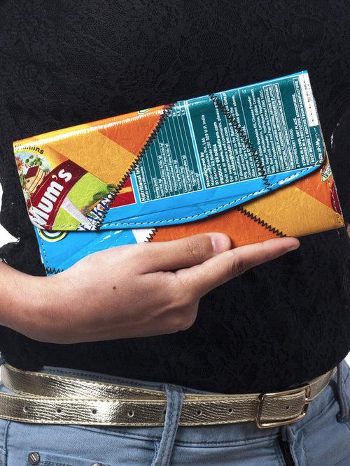 Eco-Friendly Upcycled Chips Packet Wallet | Sustainable Fashion Accessory