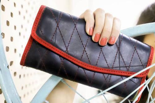 Sustainable and Chic: Upcycled Tube Ladies Wallet for the Stylish Eco-conscious Woman