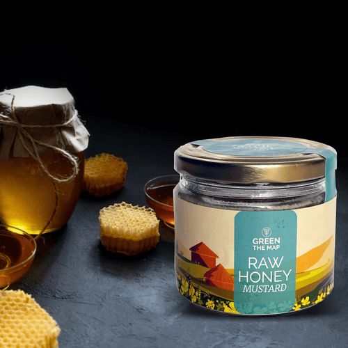 Pure and Natural Raw Mustard Honey - Sustainable, Eco Friendly, and Delicious