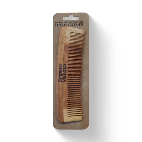 Pure Neem-Wood Hair Comb Double Tooth