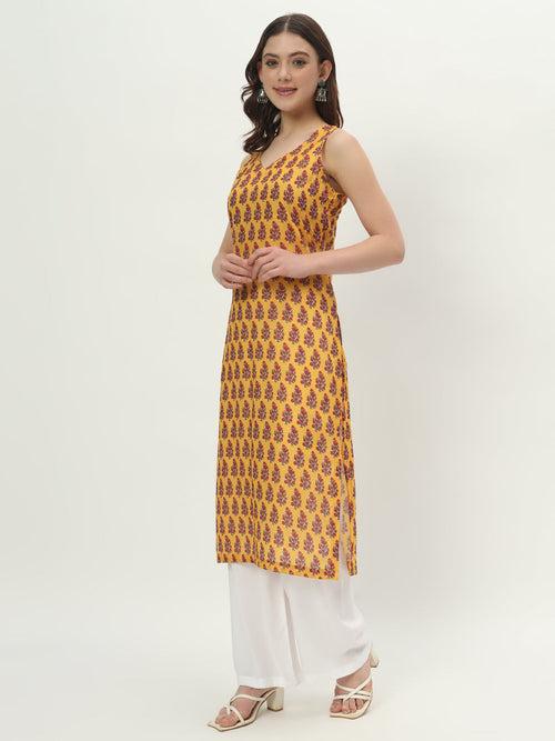 Lemon Zest Cotton Kurti