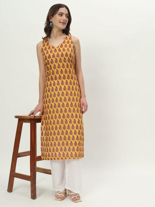 Lemon Zest Cotton Kurti