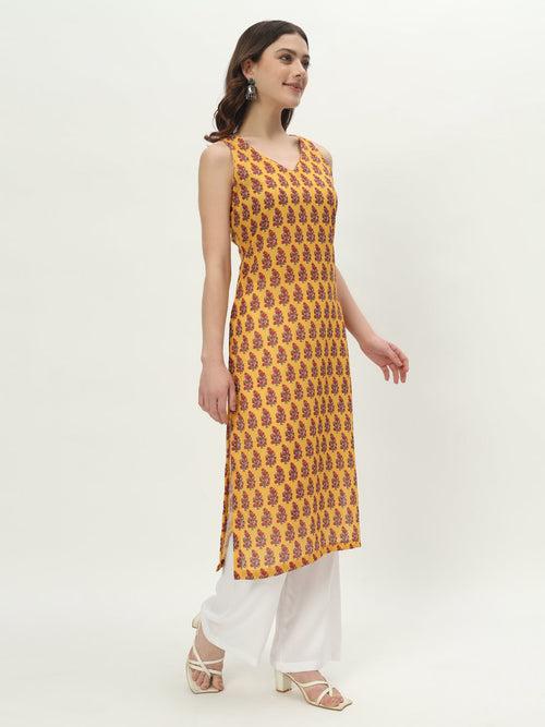 Lemon Zest Cotton Kurti