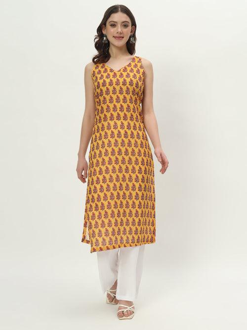 Lemon Zest Cotton Kurti