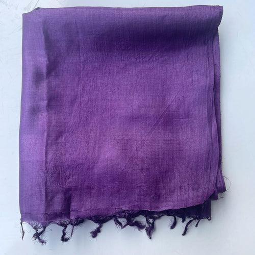 Purple Pure Tussar Silk Dupatta