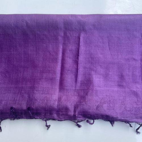 Purple Pure Tussar Silk Dupatta