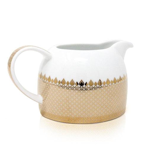 Porcelain Tea Set - Teapot(1200ml), Sugar Pot & Milk Creamer