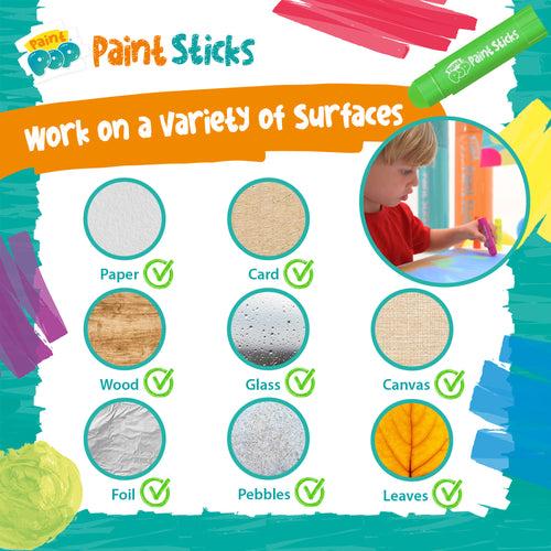 Paint Pop Jumbo 30 Pack Quick Dry Paint Sticks