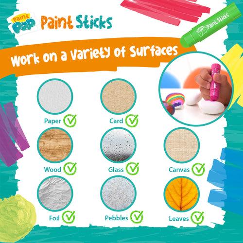 Paint Pop Metallic 6 Pack Quick Dry Paint Stick