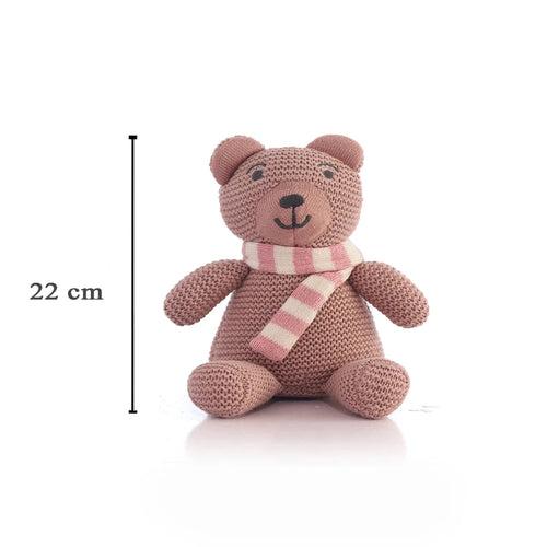 Baby Bear Cotton Knitted Stuffed Soft Toy