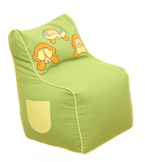 Hear, See, Speak , No Evil - Bean Chair Cover (Small)