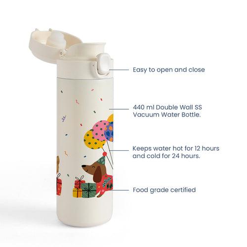 Insulated Water Bottle For Kids - Paw Party