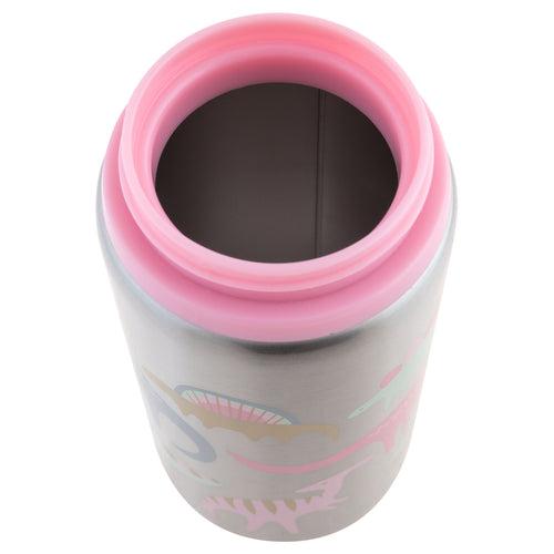 Stainless Steel Water Bottle - Pink Dino