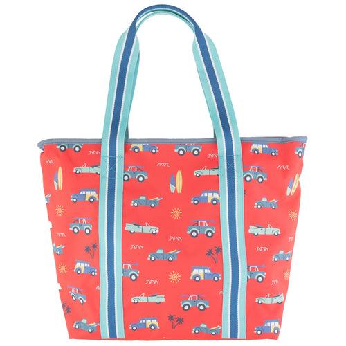 Printed Beach Tote - Surfs Up