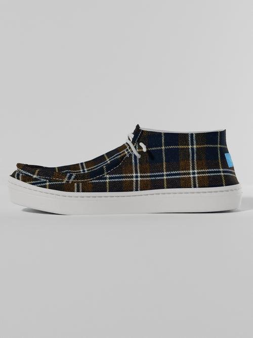 The Luna High Top Brown Tartan