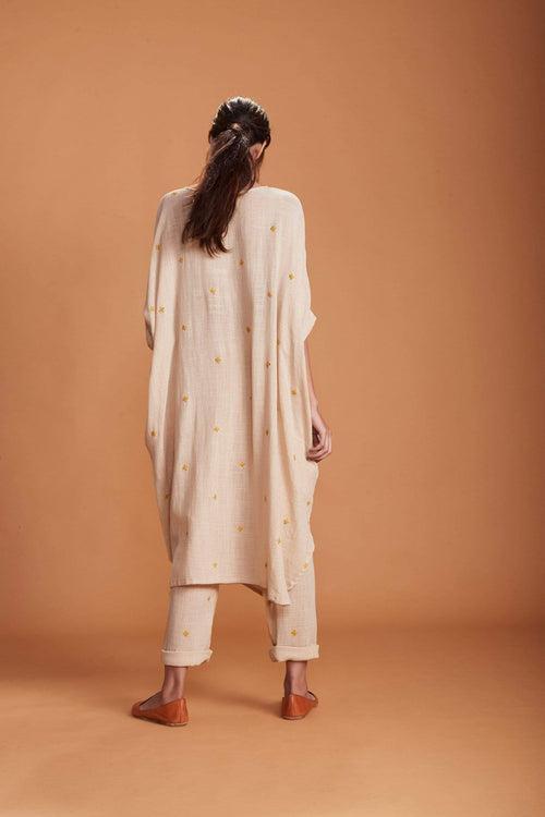 MATI COWL TUNIC SET IVORY