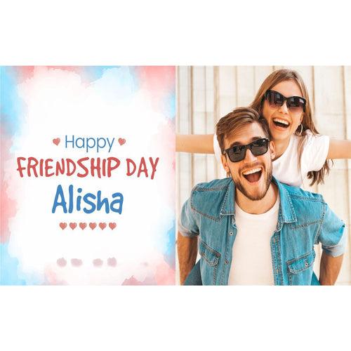 Special Friendship's Day Gift Personalised with Photo (with Wrapped Chocolates)