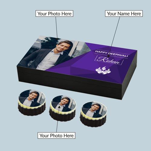 Personalised Diwali Gift with Photo Chocolates