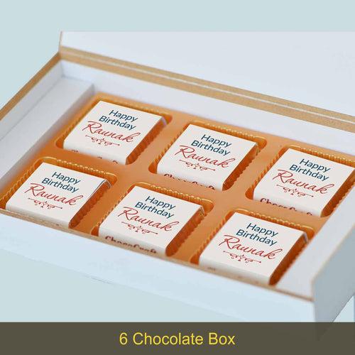 Elegant Chocolate Gift Box for Birthday (with Wrapped Chocolates)