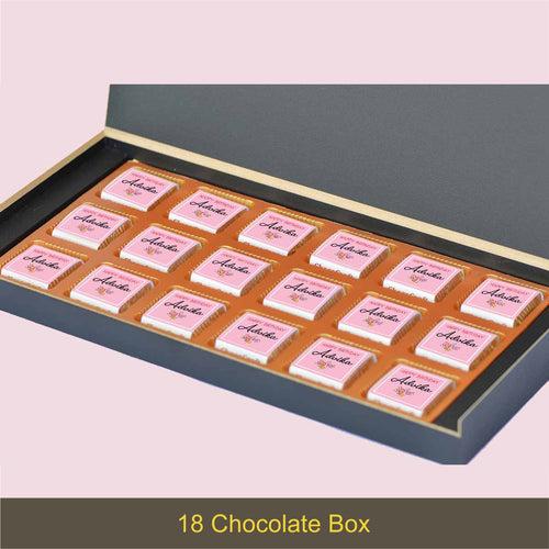 Personalised Chocolate Birthday Gift with Photo (with Wrapped Chocolates)