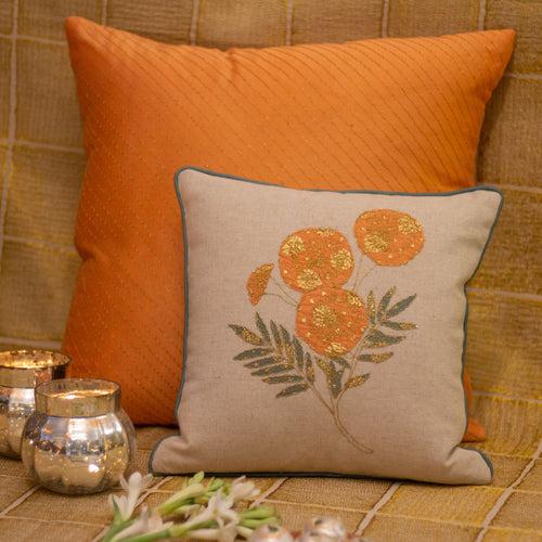 GENDA ORANGE CUSHION COVER