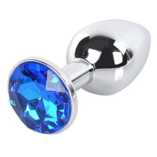 Medium Jewelled Metal Butt Plug