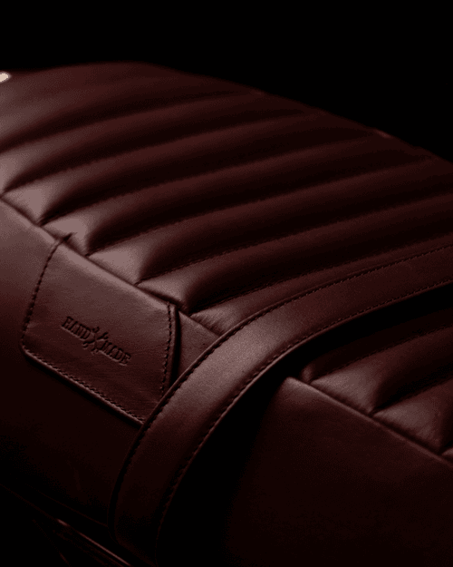 touring leather seat for royal enfield interceptor 650 / gt 650