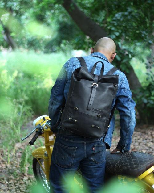 backpack pannier - classic roll top