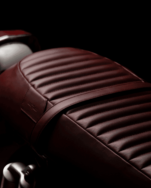 touring leather seat for royal enfield interceptor 650 / gt 650