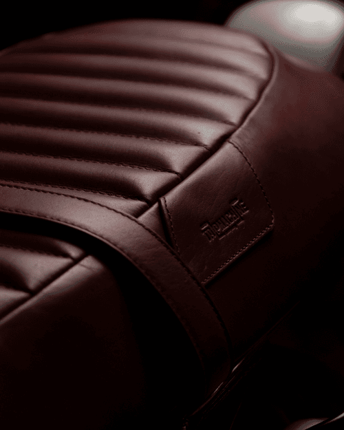 touring leather seat for royal enfield interceptor 650 / gt 650