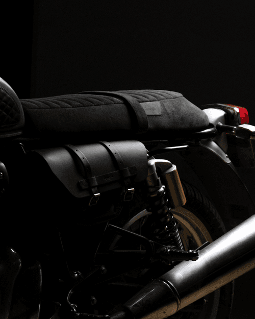 touring suede seat for royal enfield interceptor 650 / gt 650
