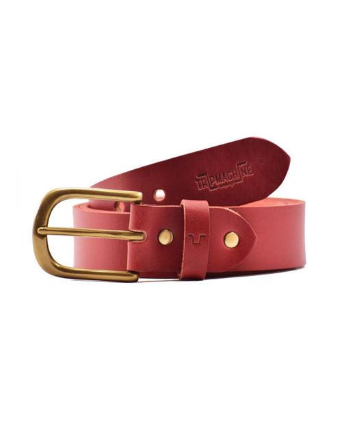 classic belt cherry red