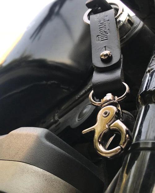key fob with metallic black