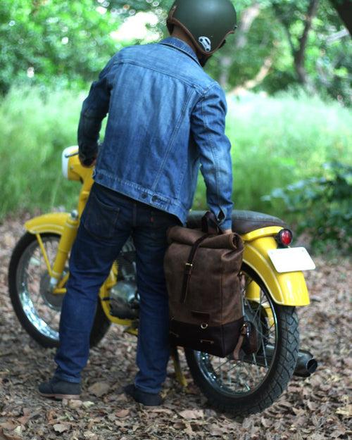 backpack pannier - classic roll top
