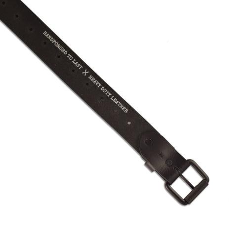 belt - matt black single pin