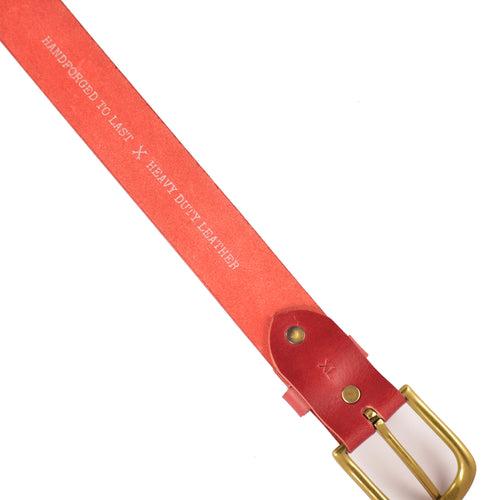 classic belt cherry red