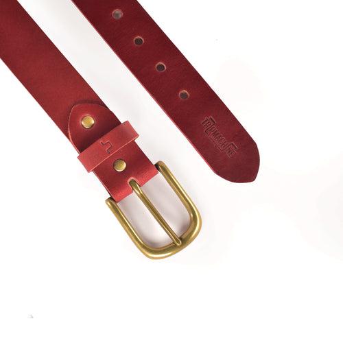 classic belt cherry red