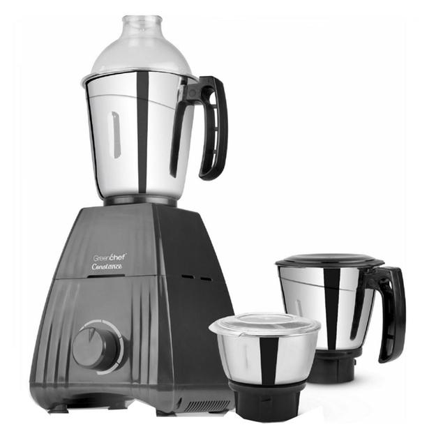 Greenchef Constance Mixer Grinder 3 Jars Grey