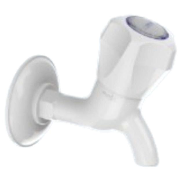 Watertec M Series Bib Tap With Flange White MS-103002