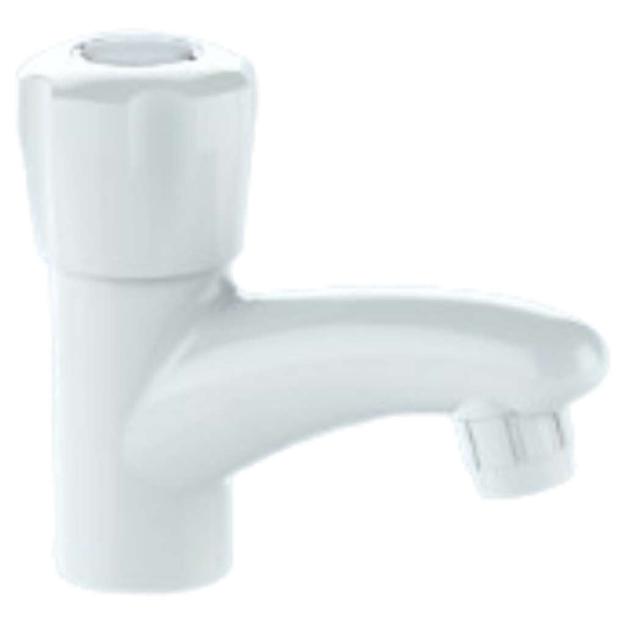 Watertec M Series Premium Pillar Tap White MS-103008