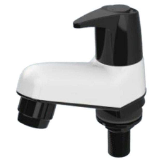 Watertec Flexo Razo Series Pillar Tap Black White RZ-811003