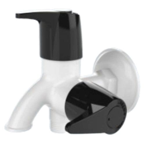 Watertec Flexo Razo Series 2 Way Bib Tap Black White RZ-811004