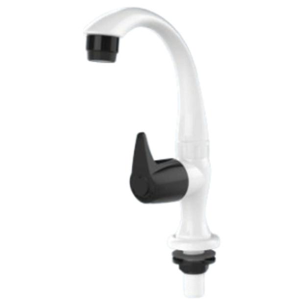 Watertec Flexo Razo Series Sink Tap Table Mounted Short Spout Black White RZ-811012