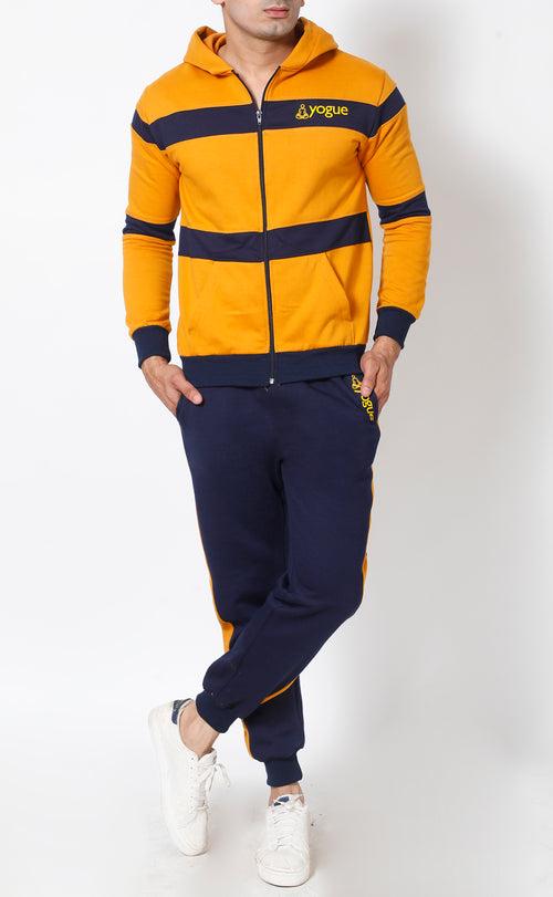 Mustard Navy Thermal Tracksuit