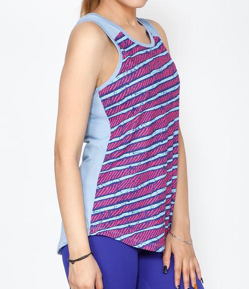 Sky Stripes Cotton Tank