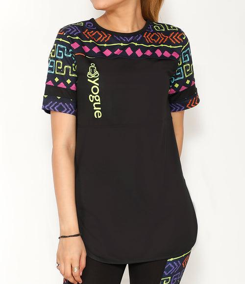 Subsahara Black Long T-Shirt