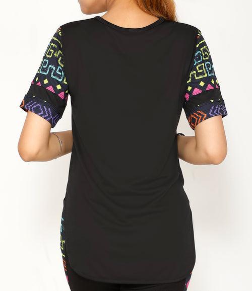 Subsahara Black Long T-Shirt