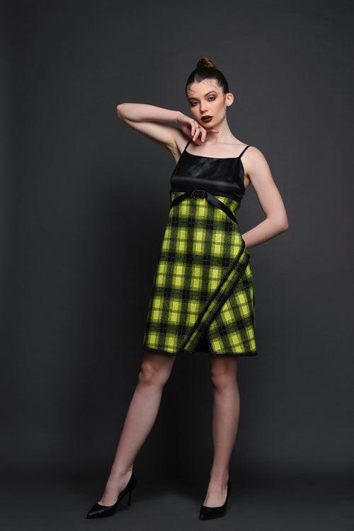 Evergreen Tweed Dress